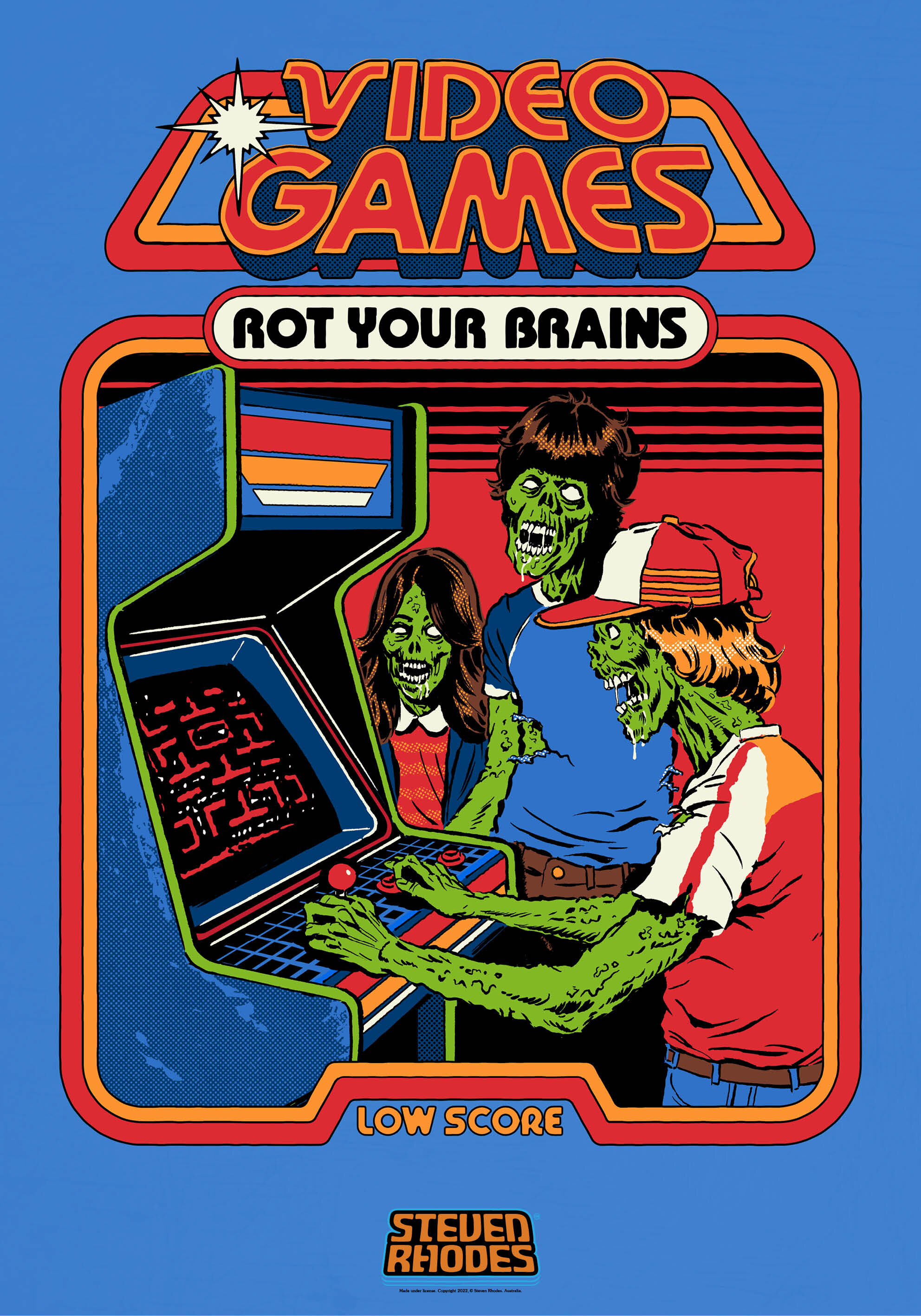 Video Games Rot Your Brains Poster