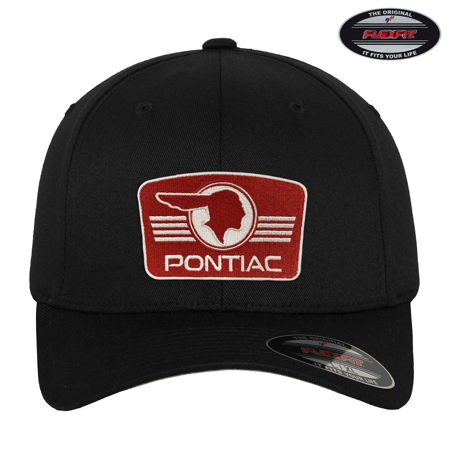 Pontiac Retro Logo Patch Flexfit Cap