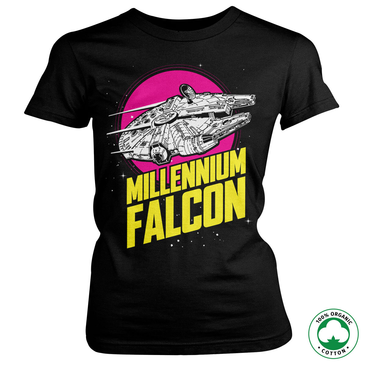 Millennium Falcon Retro Organic Girly Tee