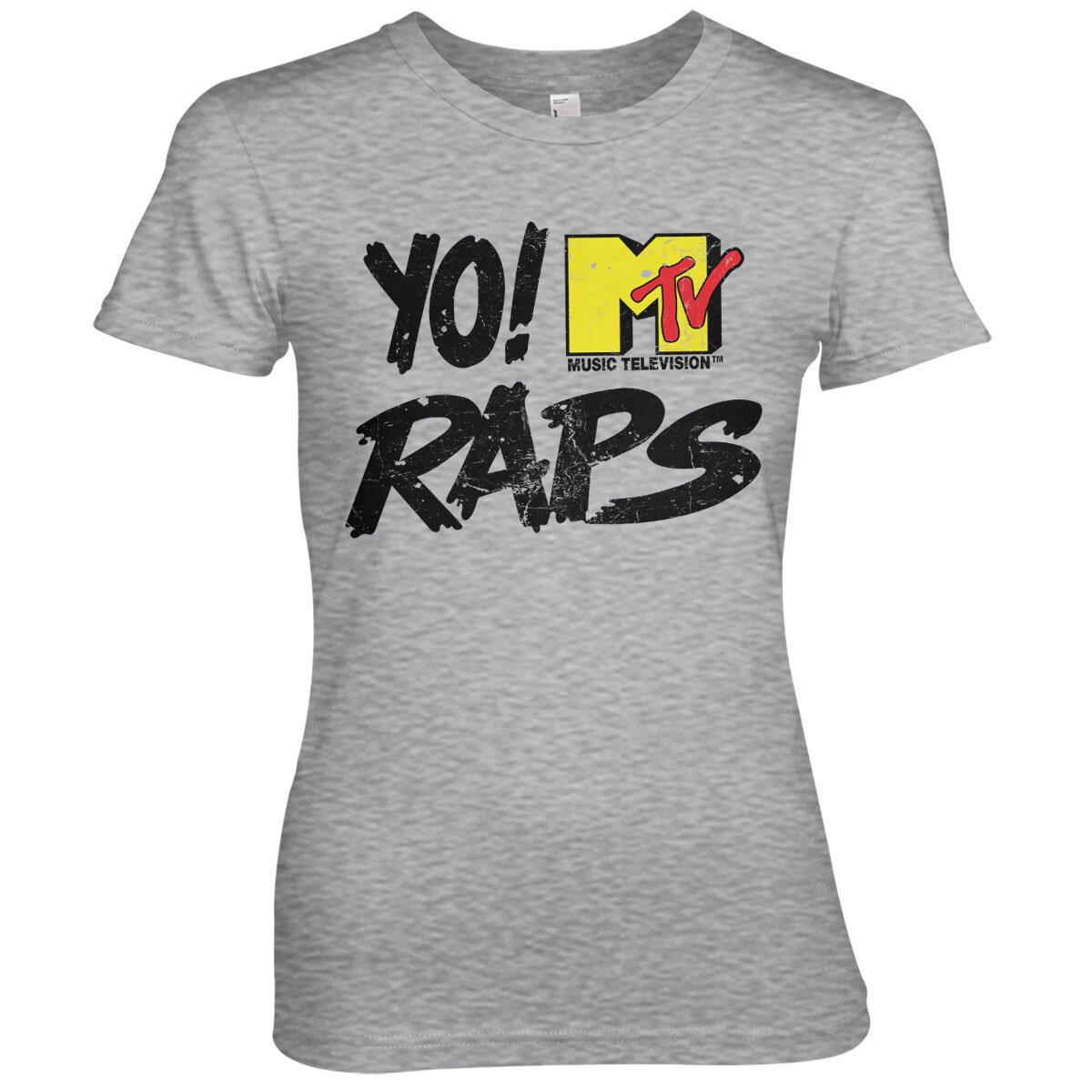 Yo! MTV Raps Distressed Logo Girly Tee