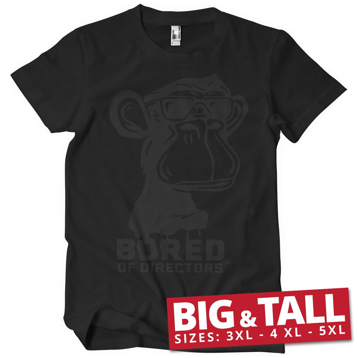 BOD Logo Black On Black Big & Tall T-Shirt