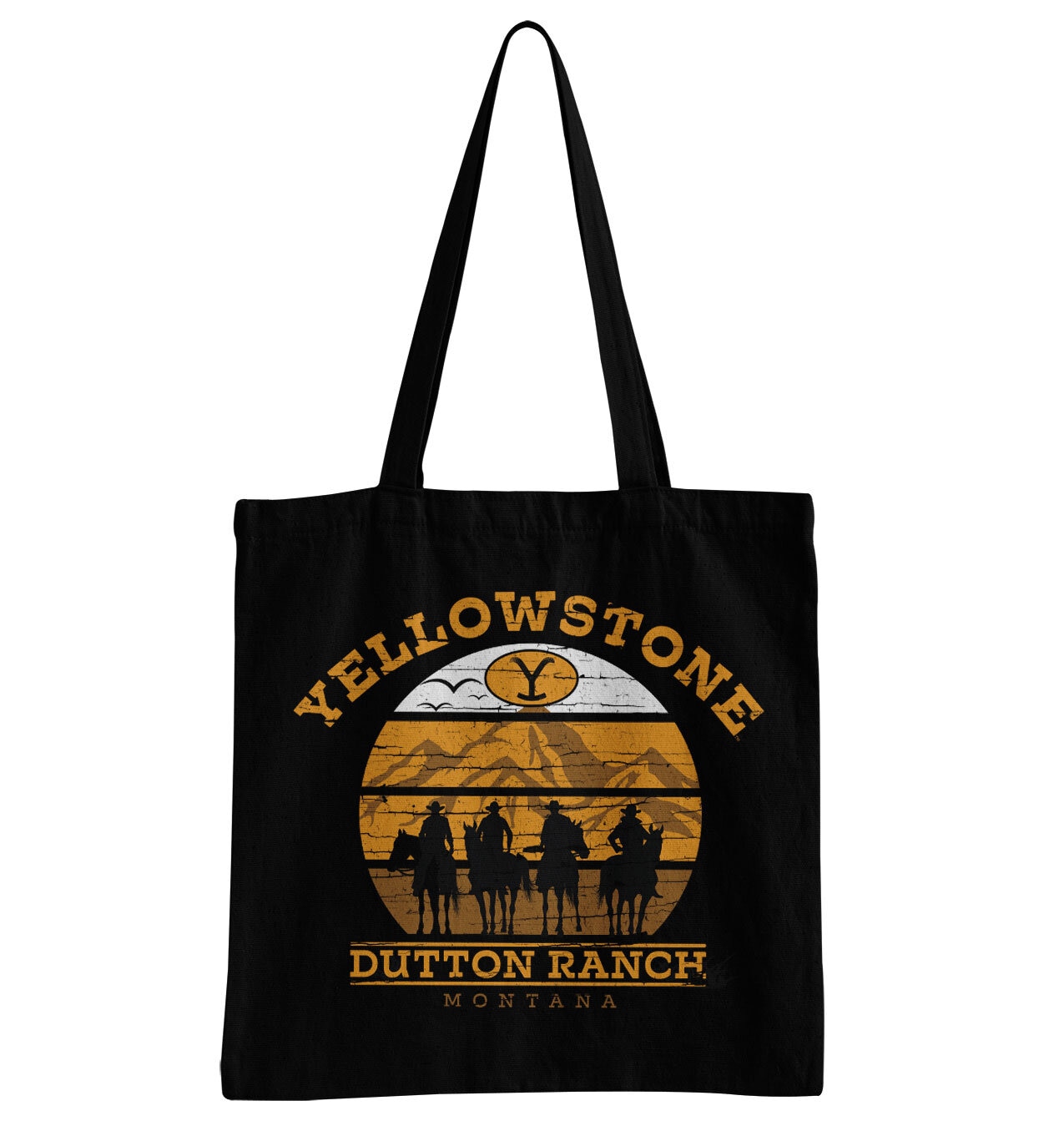 Yellowstone Cowboys Tote Bag