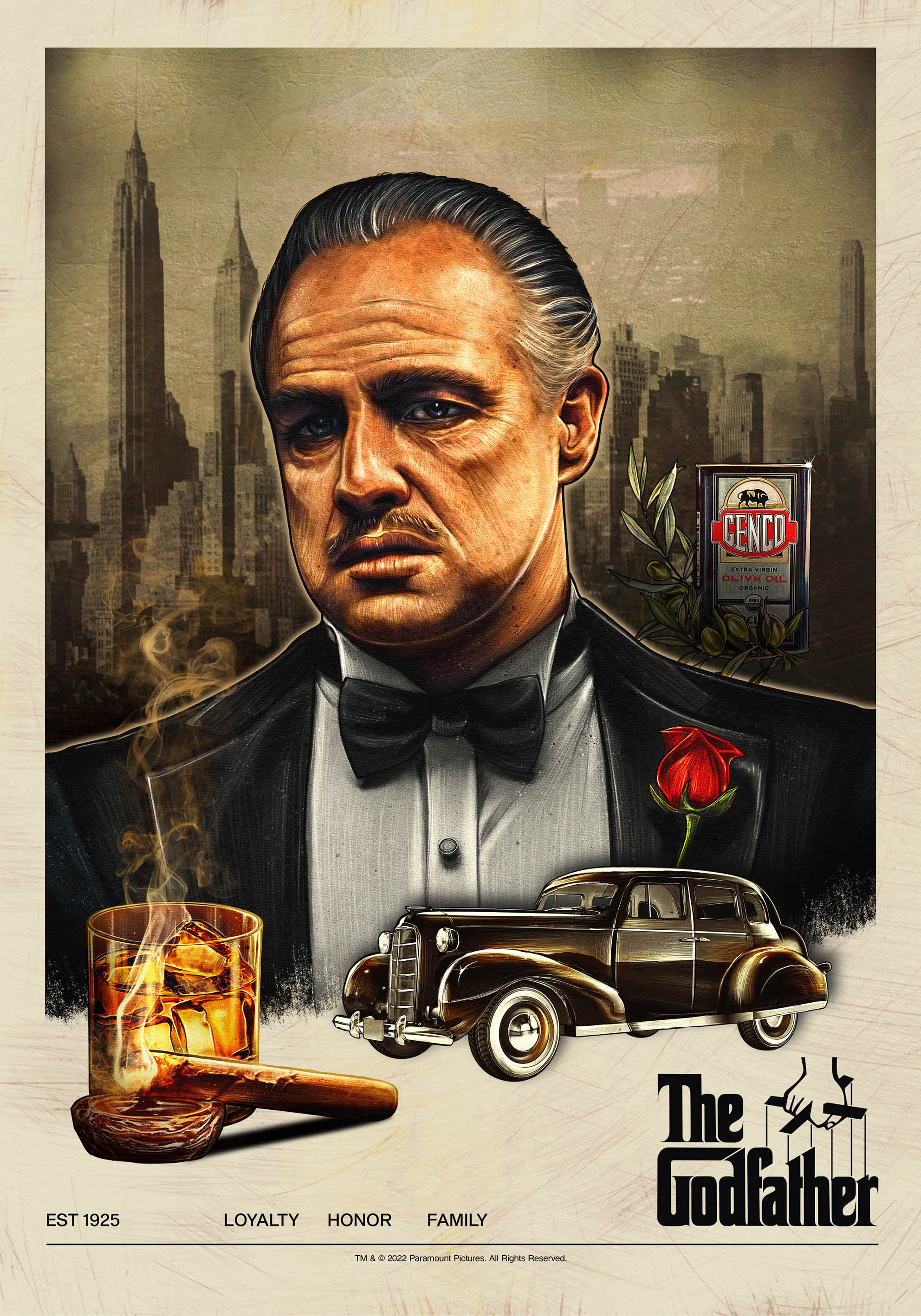 Vintage Godfather Poster