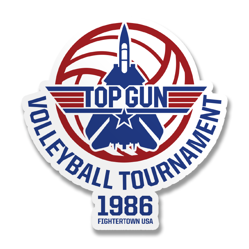 Top Gun - Volleyball Tournament Sticker