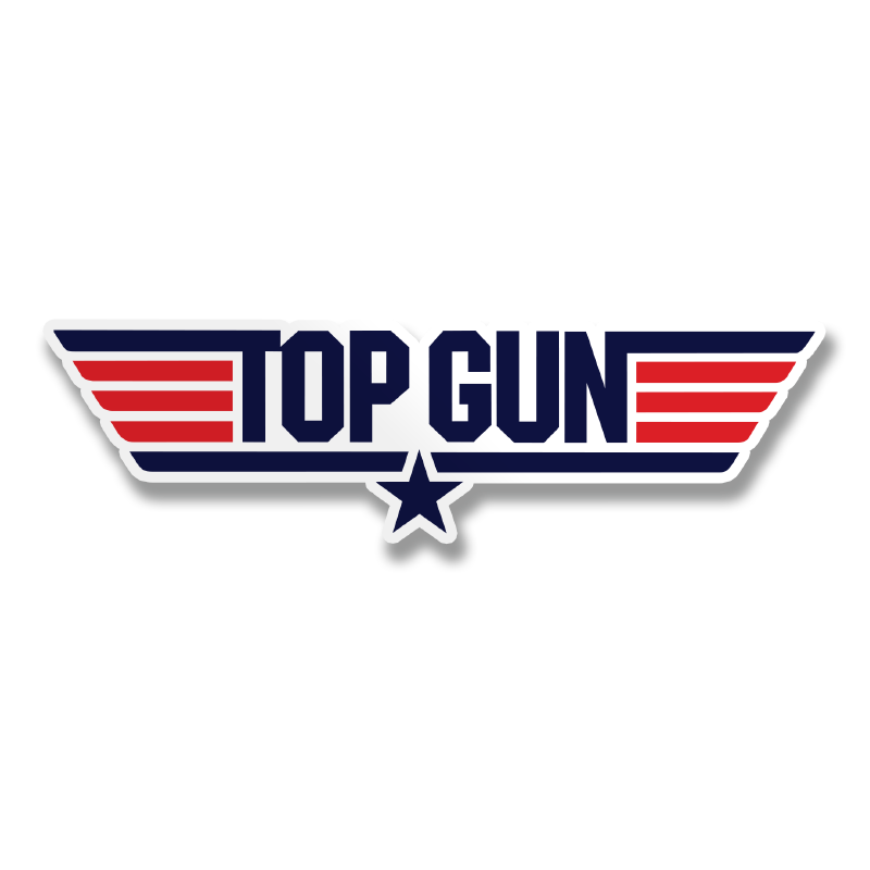 Top Gun Logotype Sticker