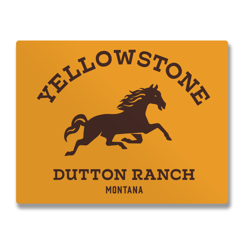Dutton Ranch Montana Sign Sticker