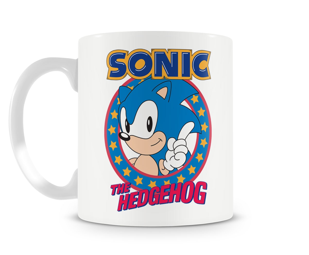 OFFICIAL SONIC THE HEDGEHOG SEGA 3D HEAD SHAPED COFFEE MUG CUP NEW IN GIFT BOX 