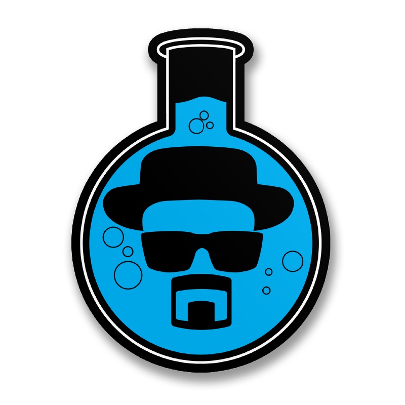 Heisenberg Flask Sticker