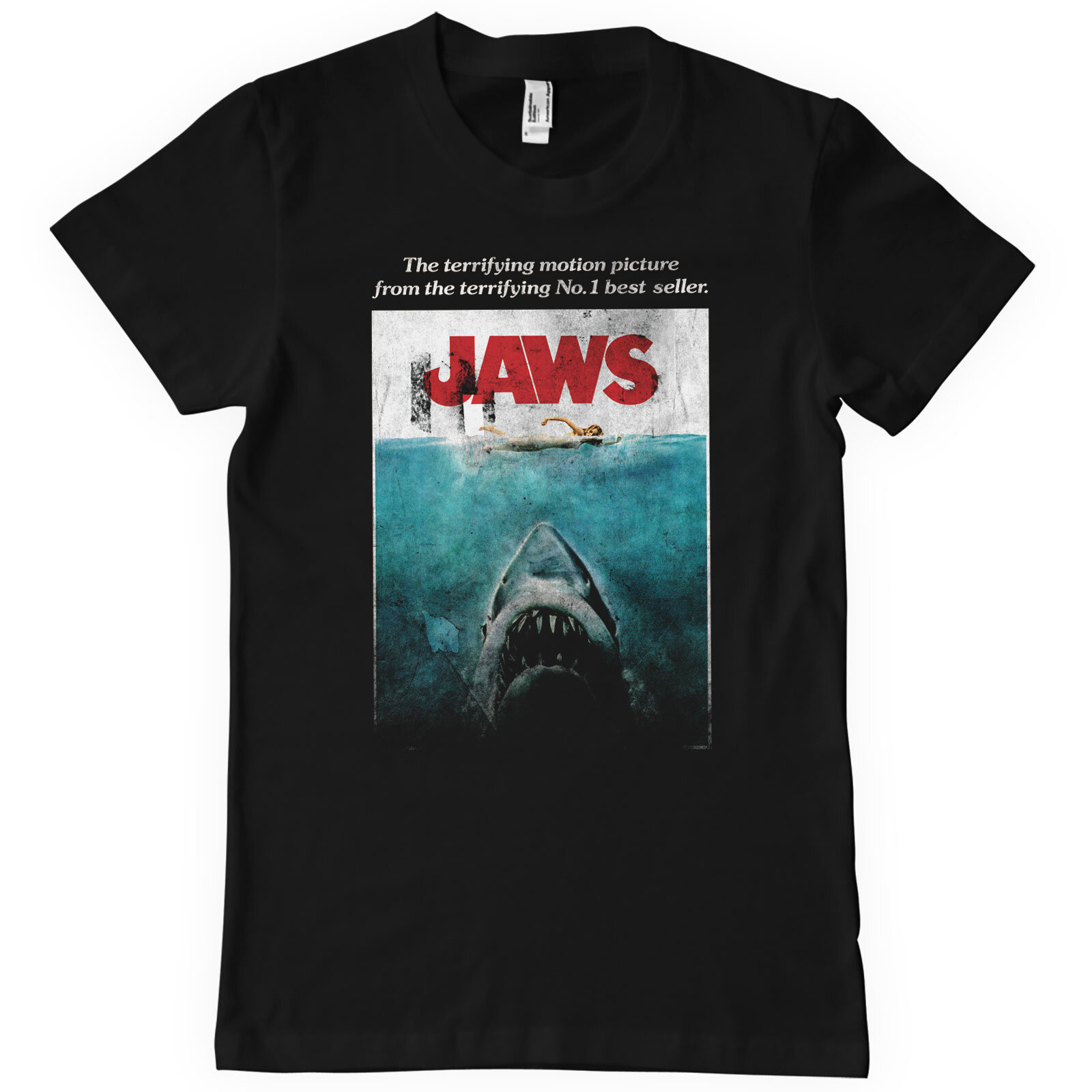 JAWS Washed Poster T-Shirt