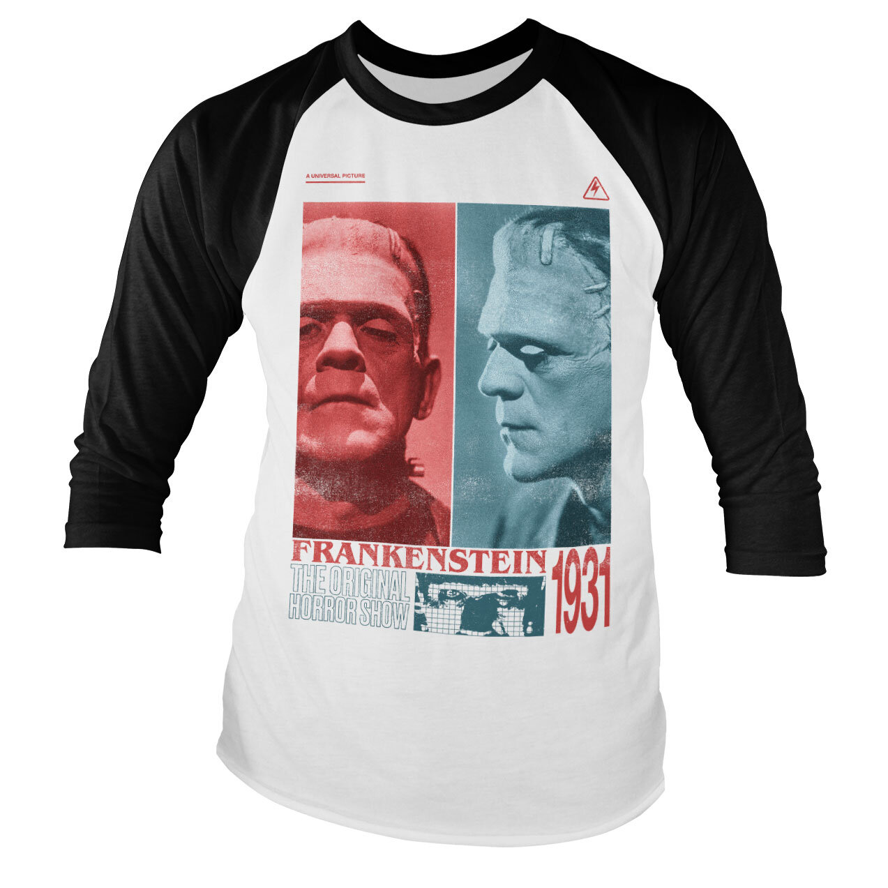 Frankenstein - Horror Show Baseball Long Sleeve Tee