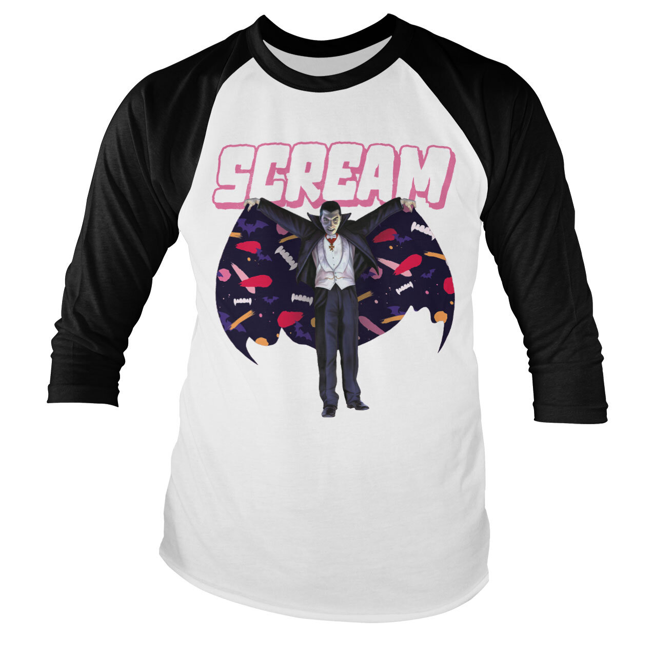 Dracula - Scream Baseball Long Sleeve T-Shirt