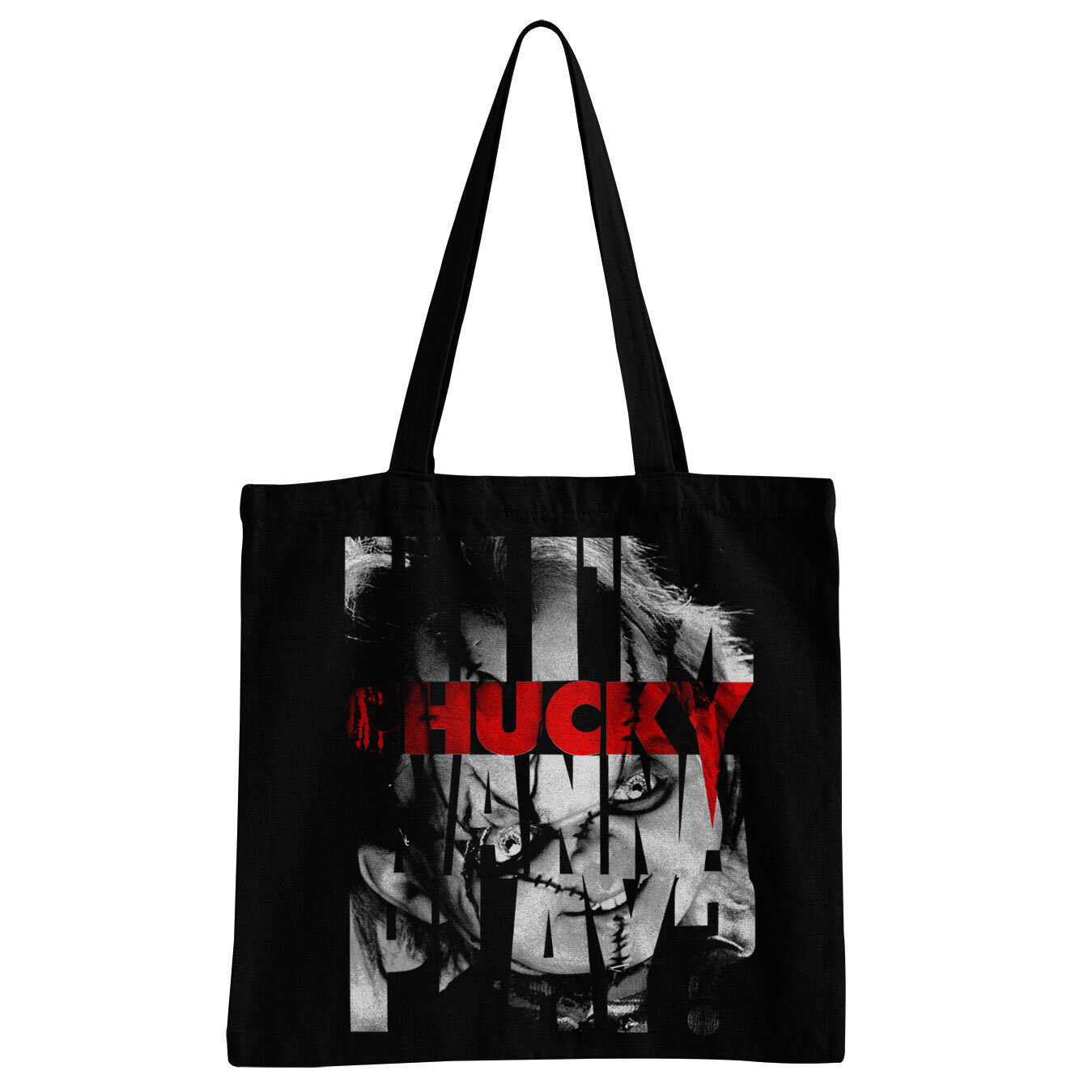 Chucky - Wanna Play Cutout Tote Bag