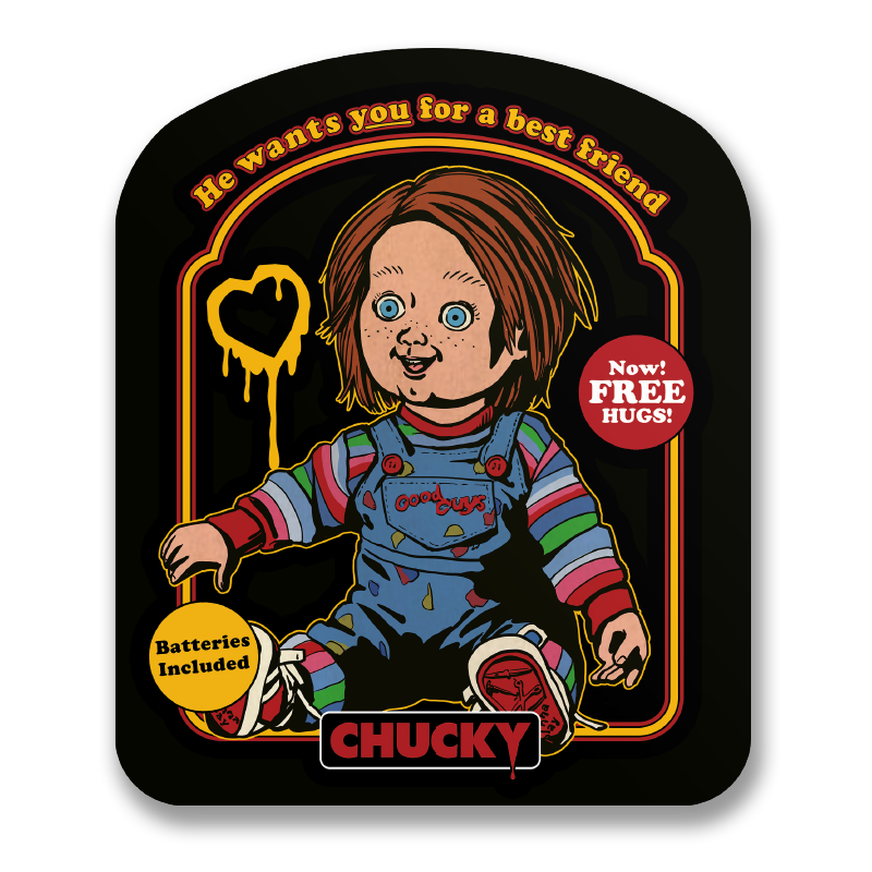 Chucky Toy Box Sticker