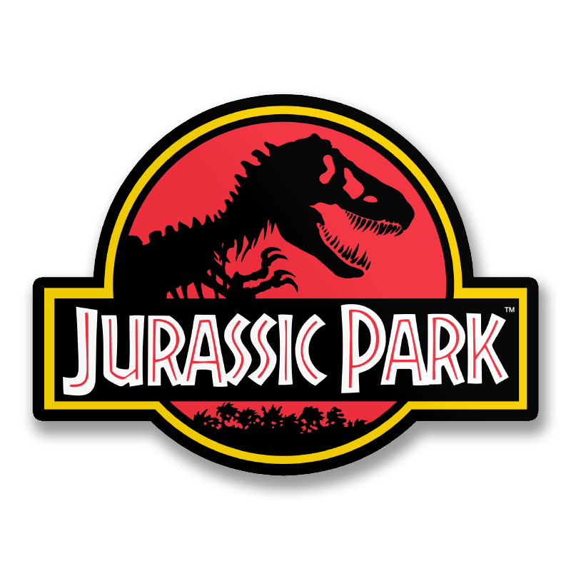 Jurassic Park Logotype Sticker