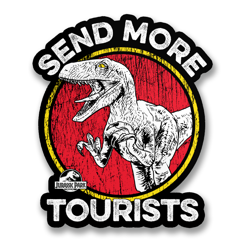 Send More Tourists Sticker