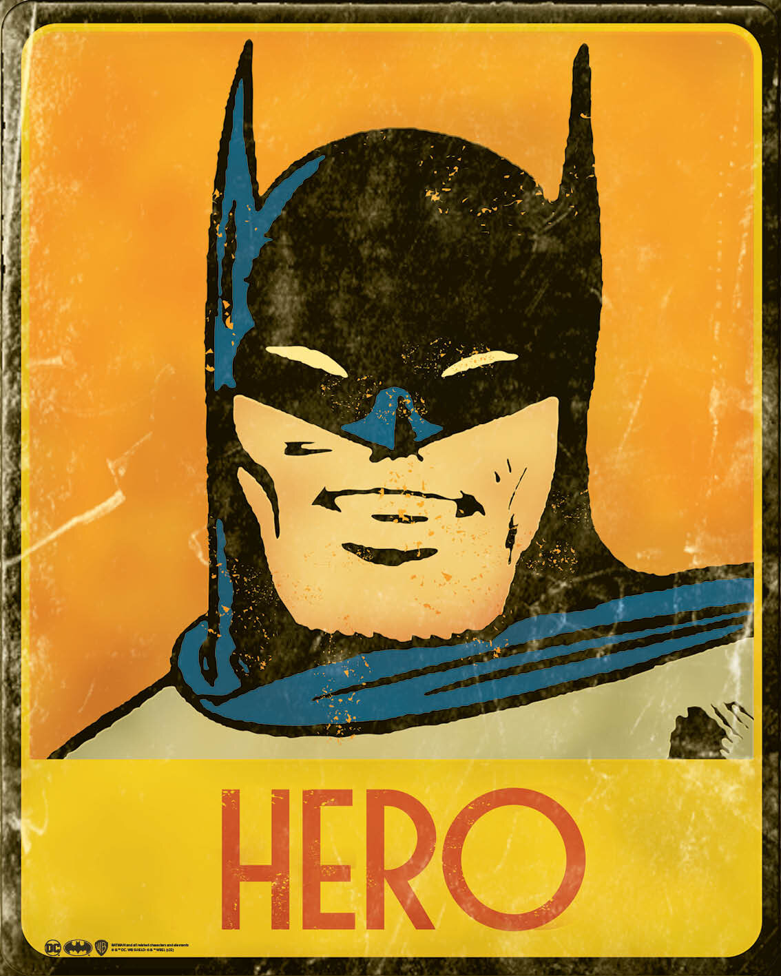 Batman Retro Hero Poster