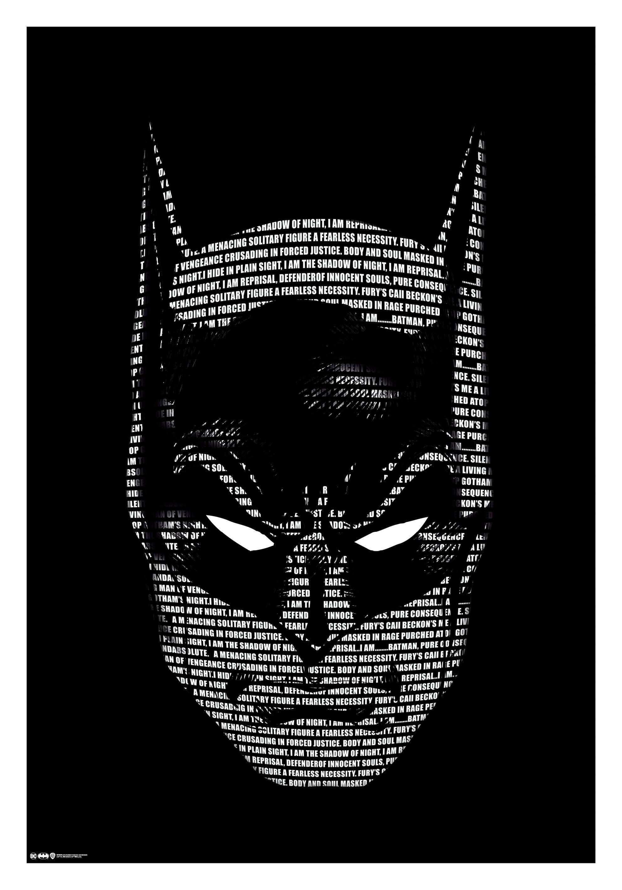 Batman Words Poster