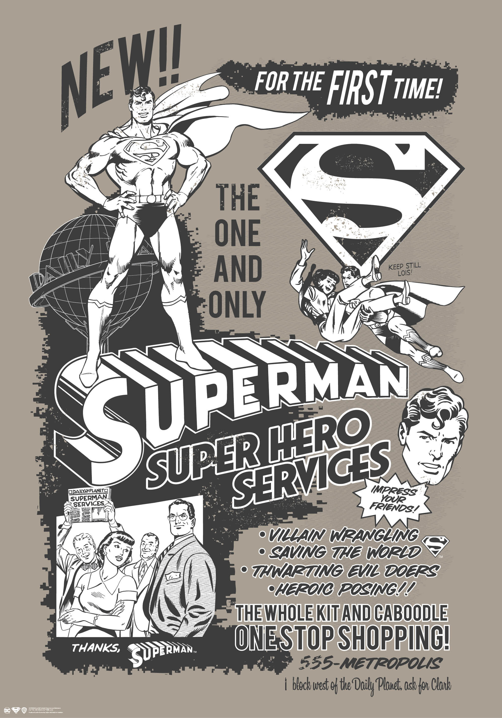 Superman - Super Hero Services Poster