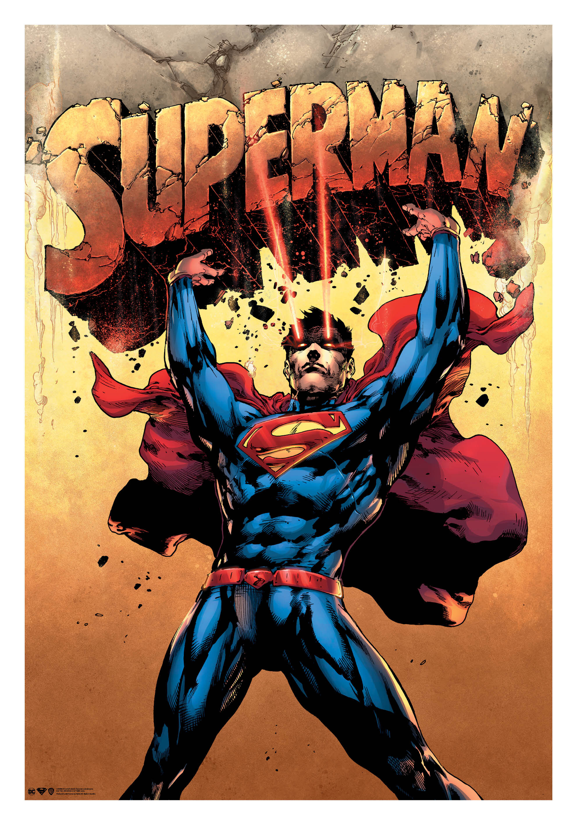Superman Action Poster