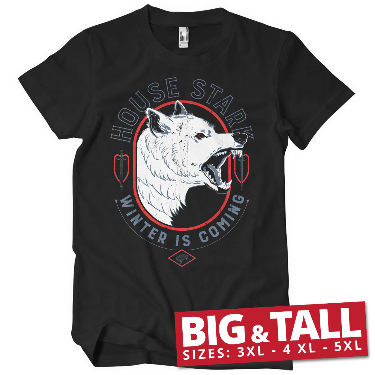 House Stark - Winter Is Coming Big & Tall T-Shirt